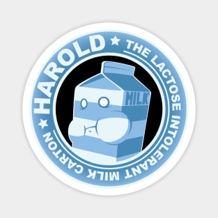 Harold the Lactose Intolerant Milk Carton Magnet